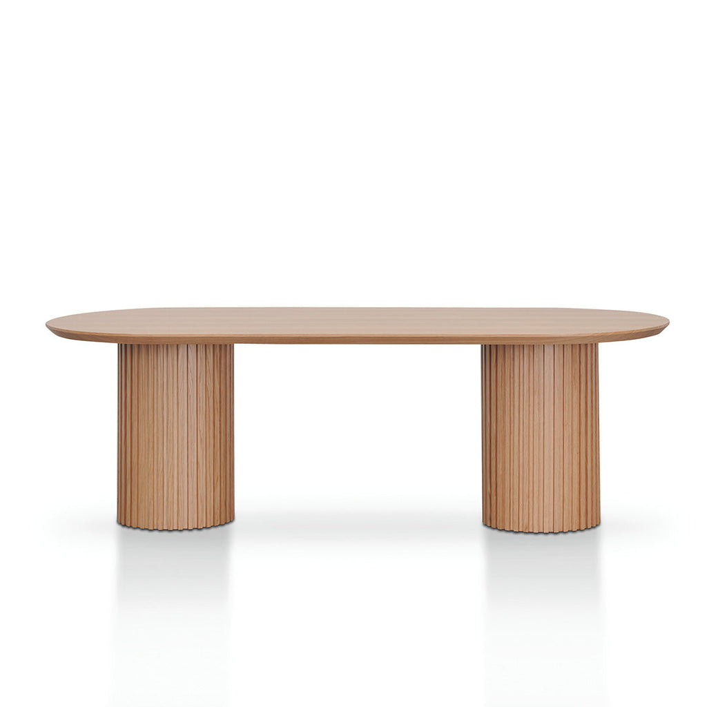 2.5m Wooden Siena Dining Table - Natural