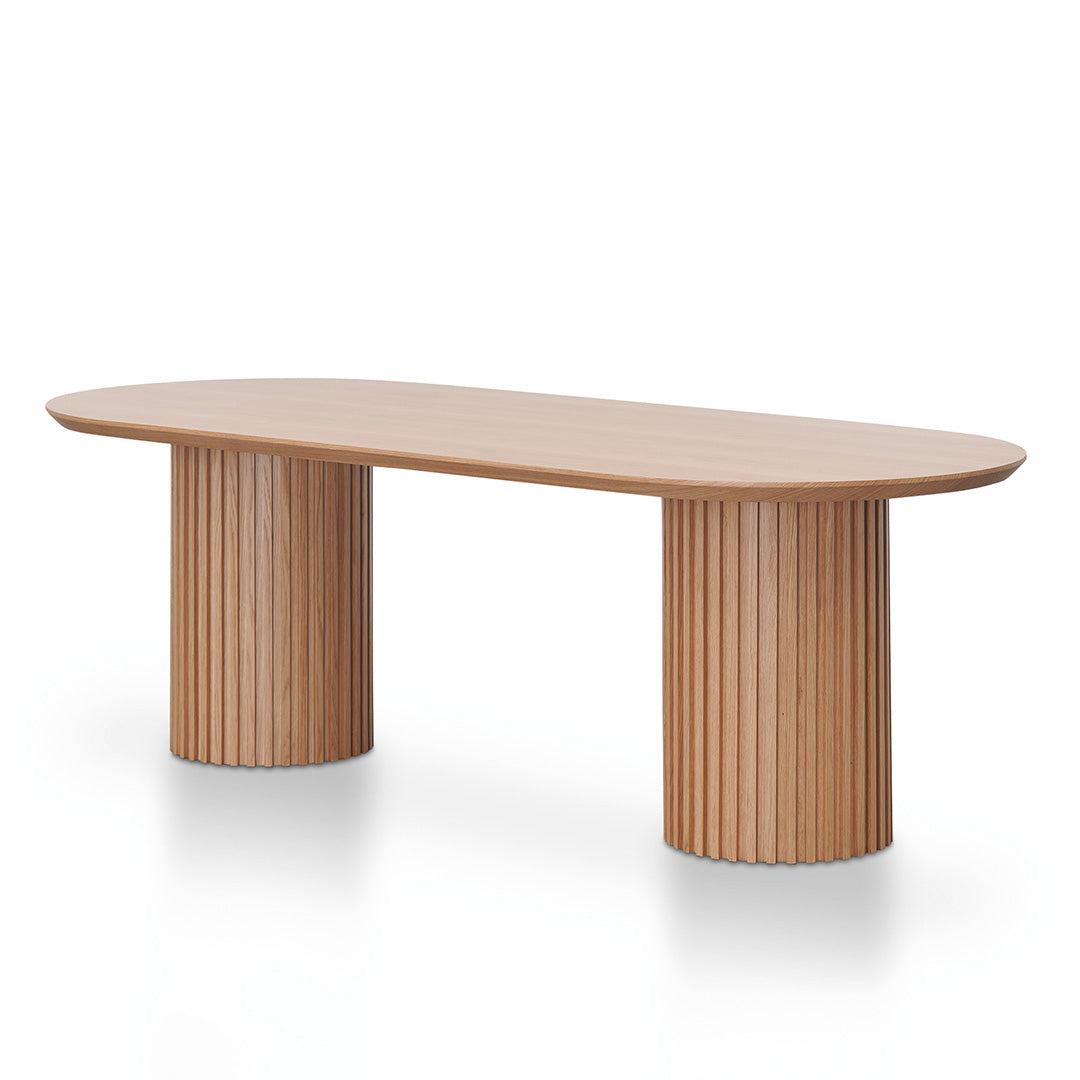 2.5m Wooden Siena Dining Table - Natural