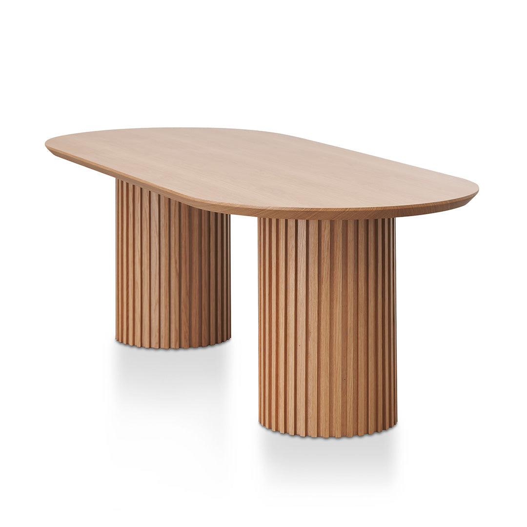 2.5m Wooden Siena Dining Table - Natural