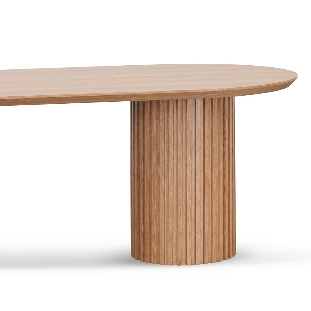 2.5m Wooden Siena Dining Table - Natural