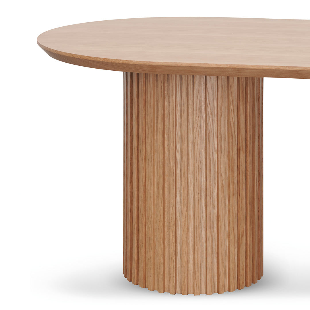 2.5m Wooden Siena Dining Table - Natural