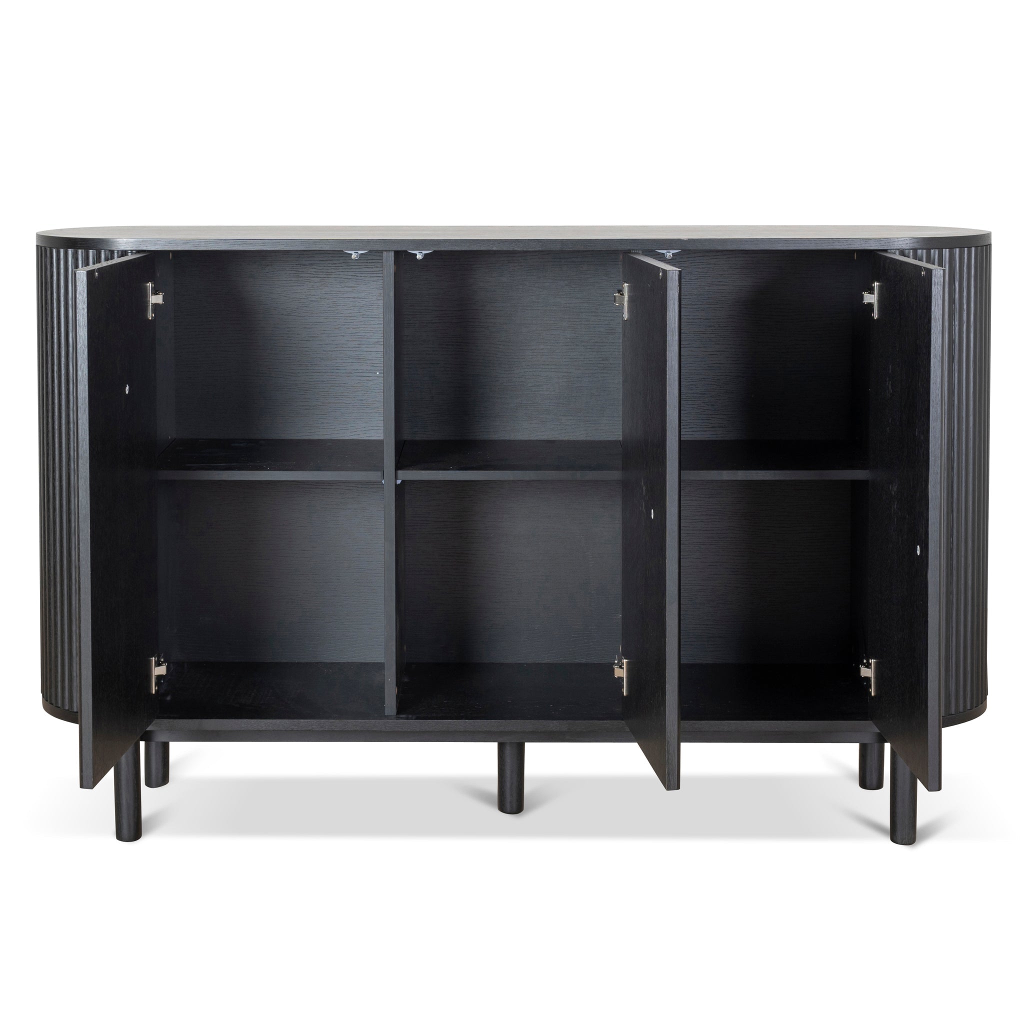 1.6m Sideboard Unit - Full Black