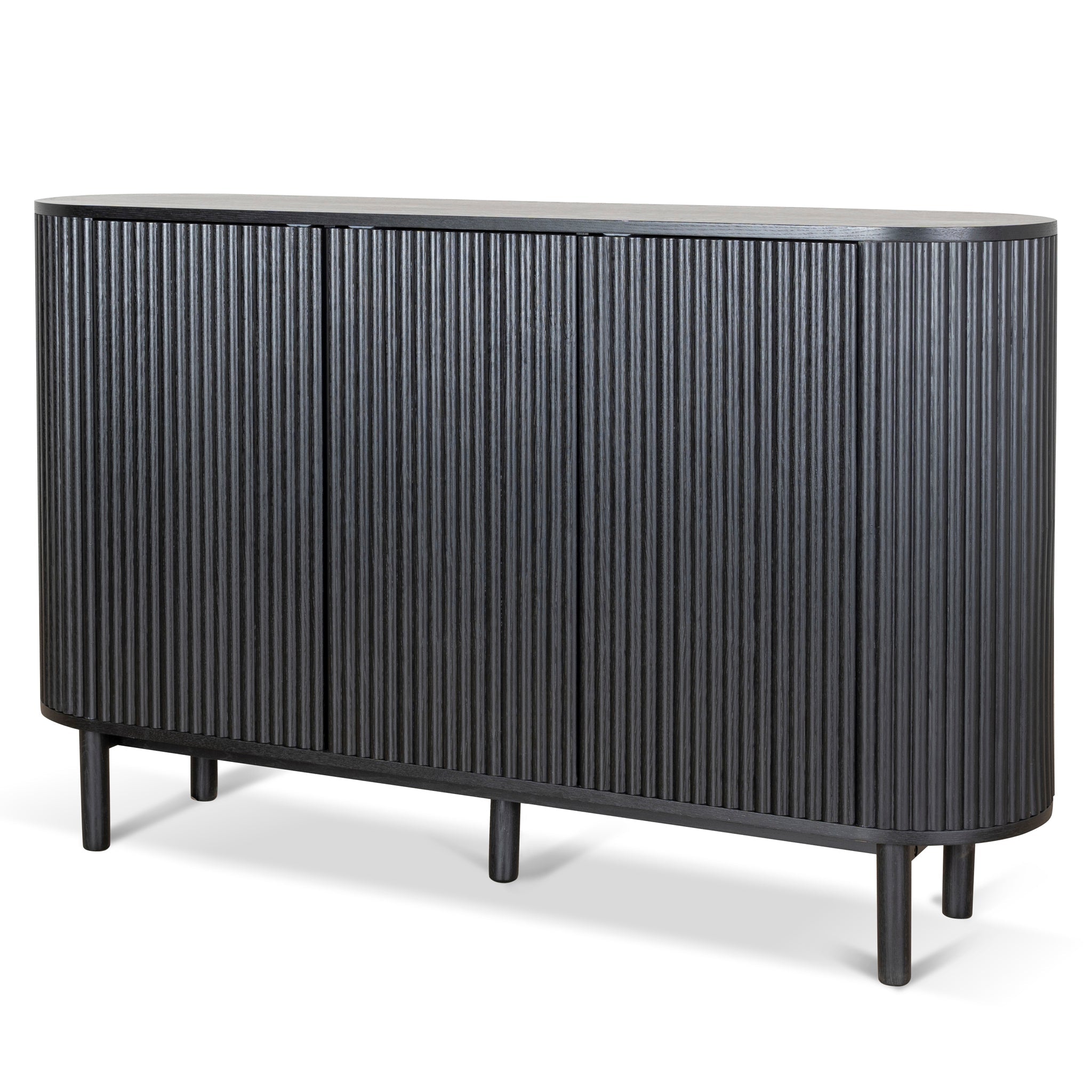 1.6m Sideboard Unit - Full Black