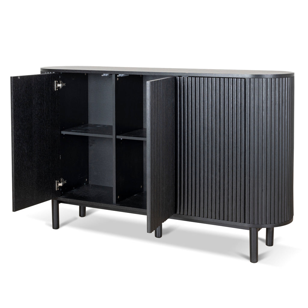 1.6m Sideboard Unit - Full Black