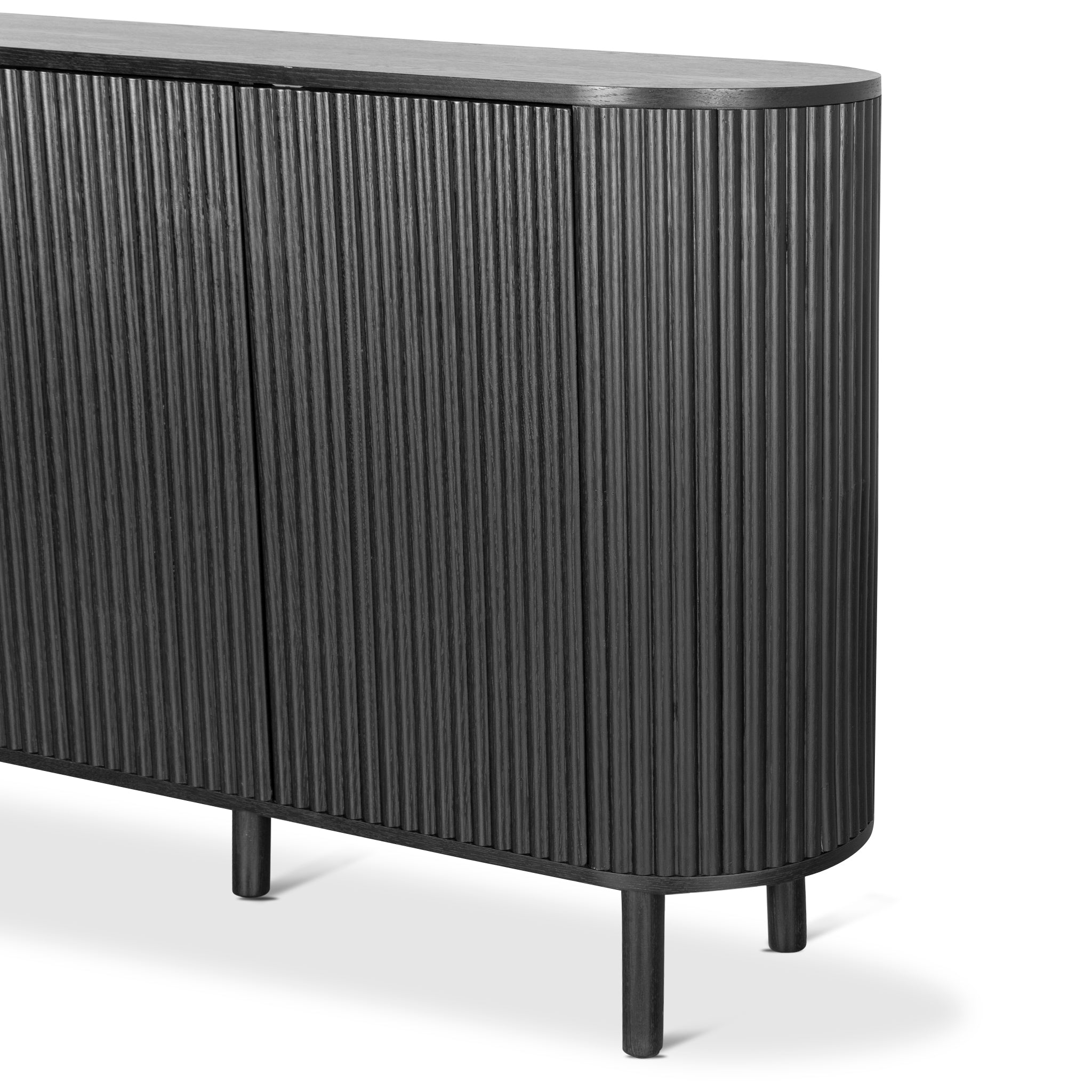 1.6m Sideboard Unit - Full Black
