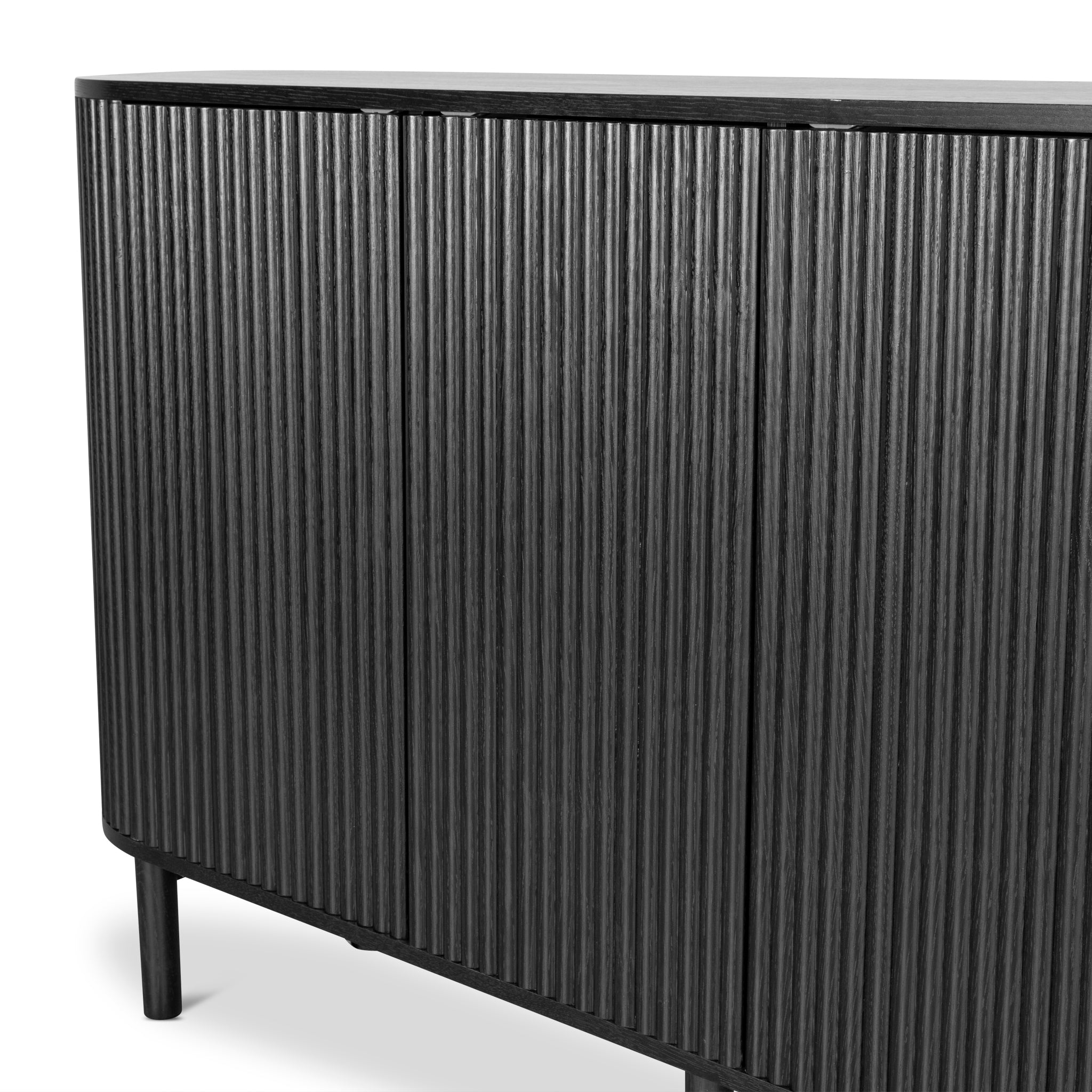 1.6m Sideboard Unit - Full Black