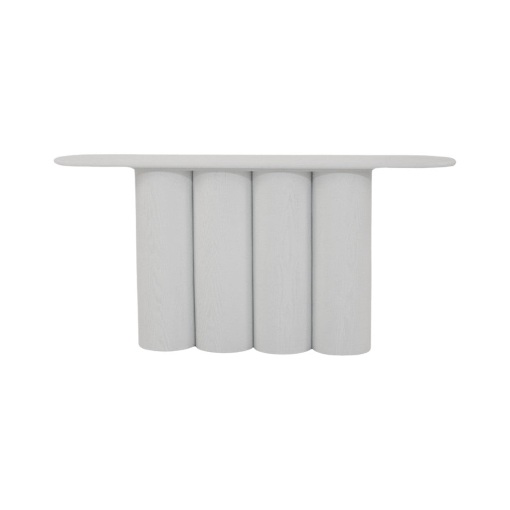 1.7m Ferrara Console Table - Full White