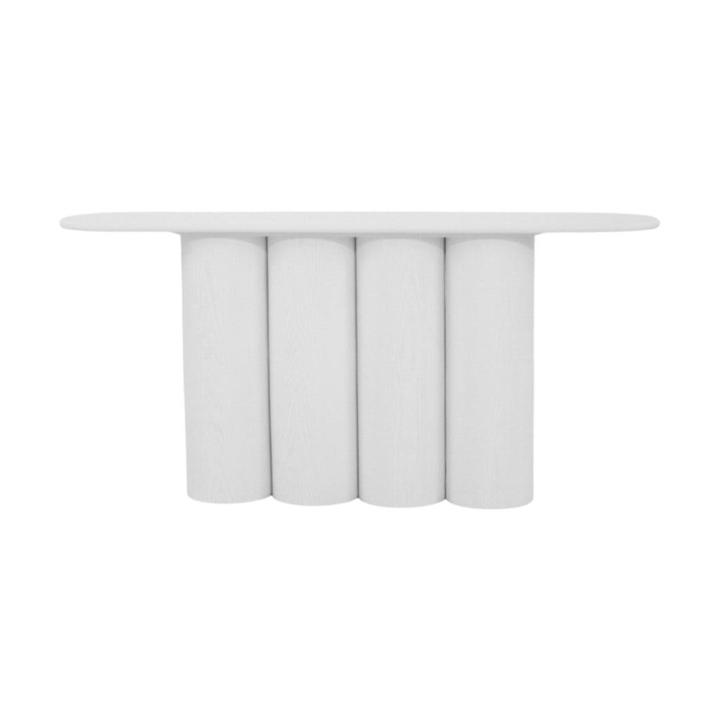 1.7m Ferrara Console Table - Full White