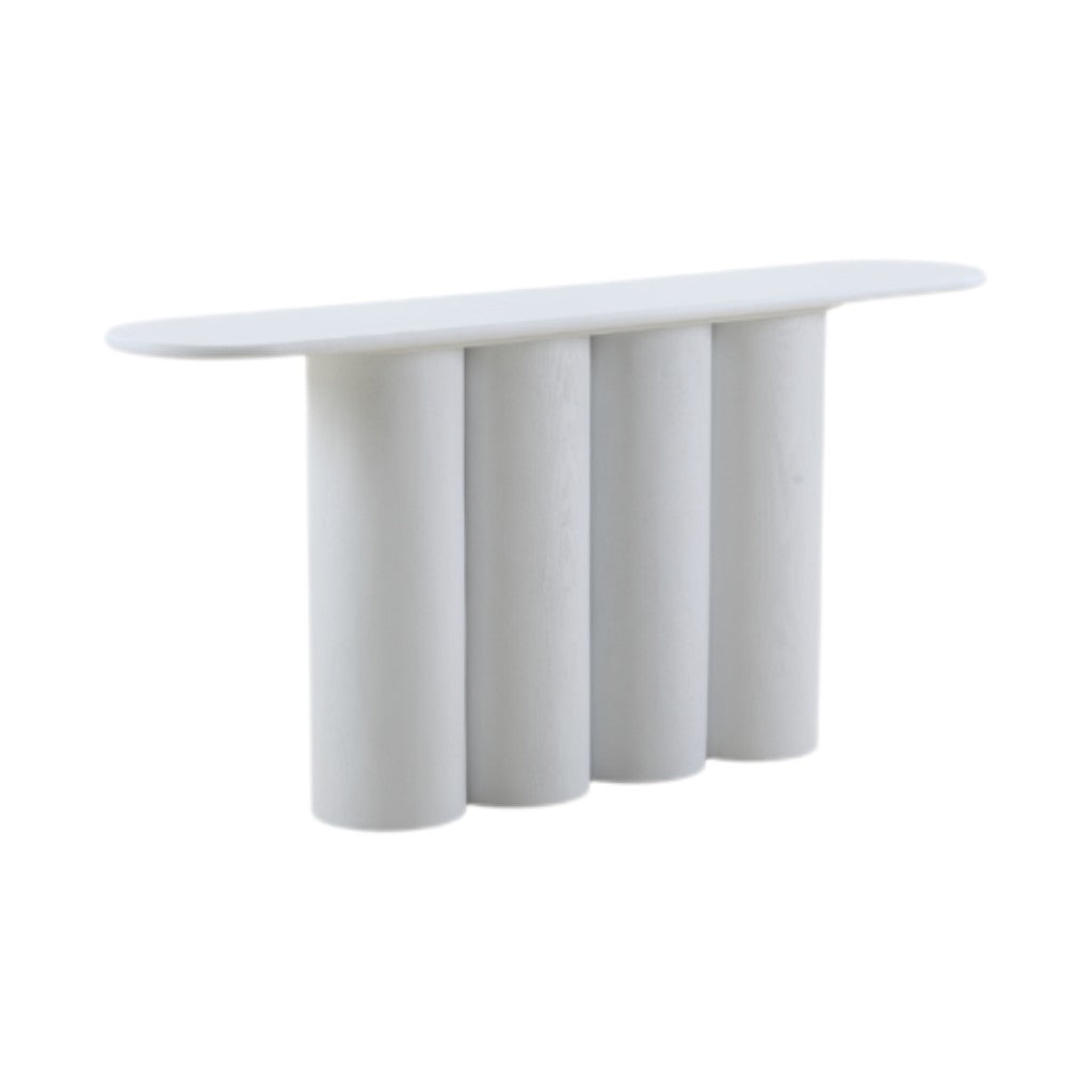 1.7m Ferrara Console Table - Full White