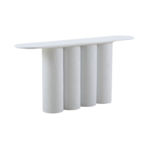 1.7m Ferrara Console Table - Full White