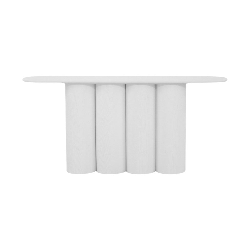 1.7m Ferrara Console Table - Full White