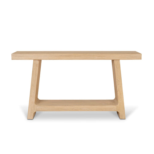 1.52m Elm Ferrara Console Table - Natural