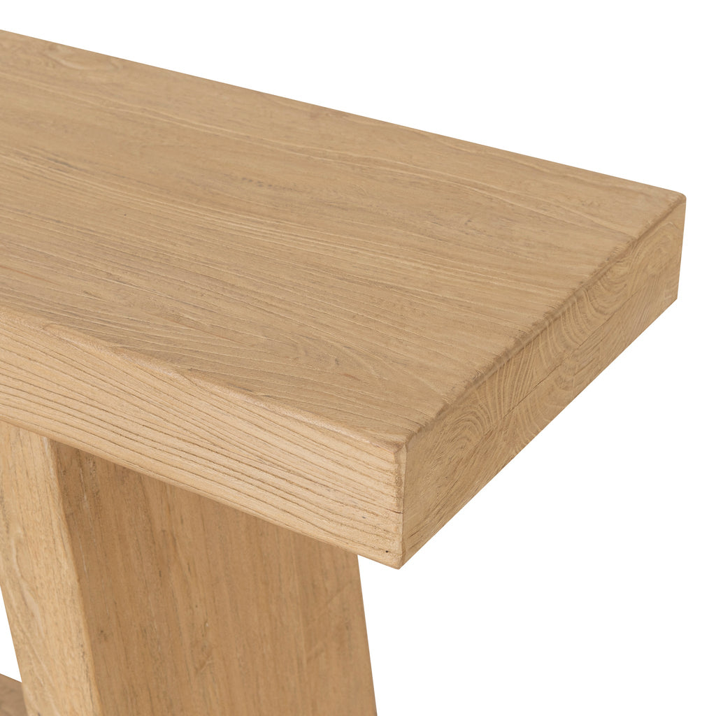 1.52m Elm Ferrara Console Table - Natural