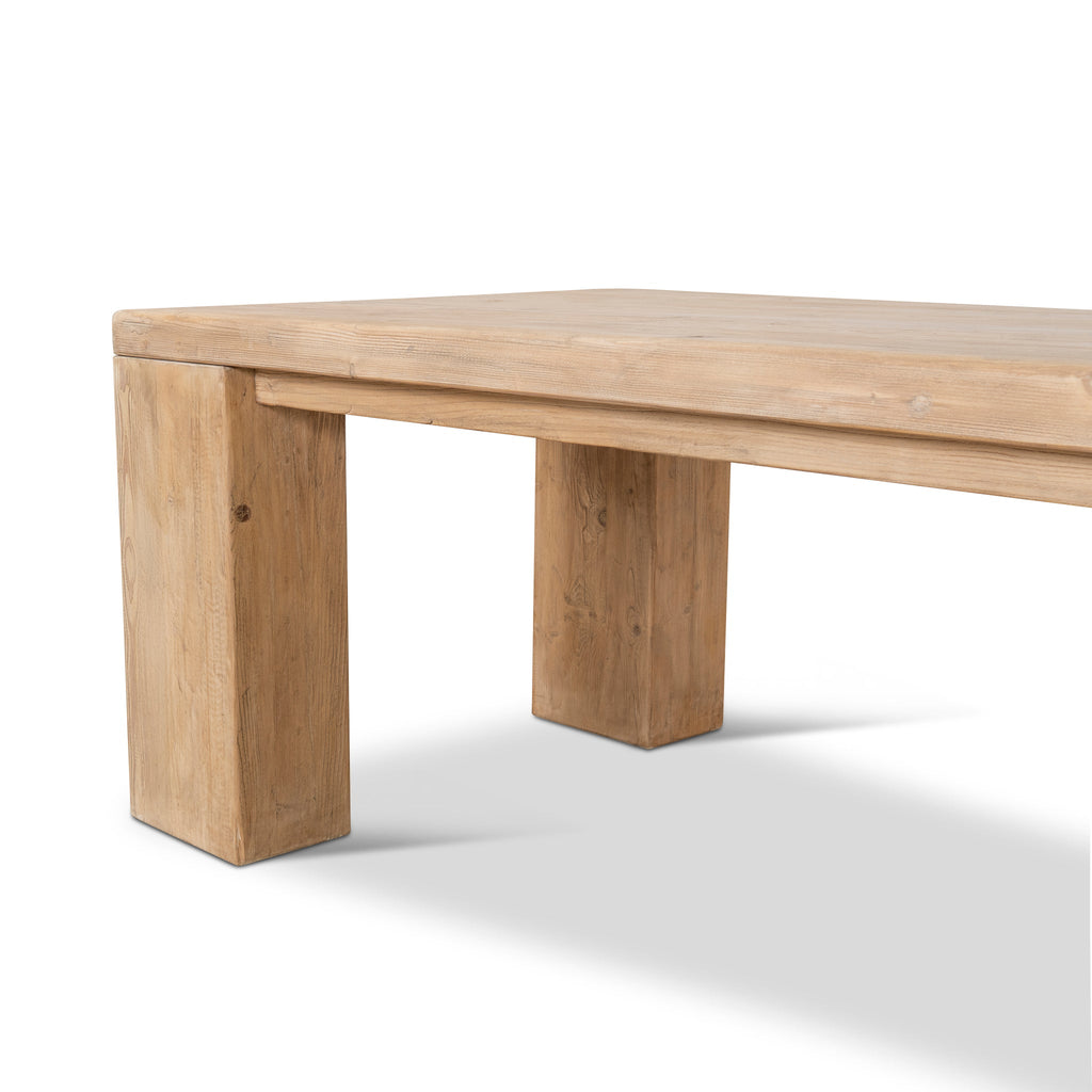 3m Elm Siena Dining Table - Natural