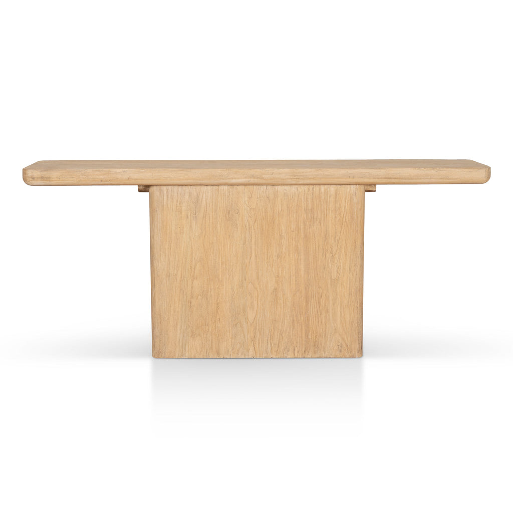 1.8m Elm Ferrara Console Table - Natural