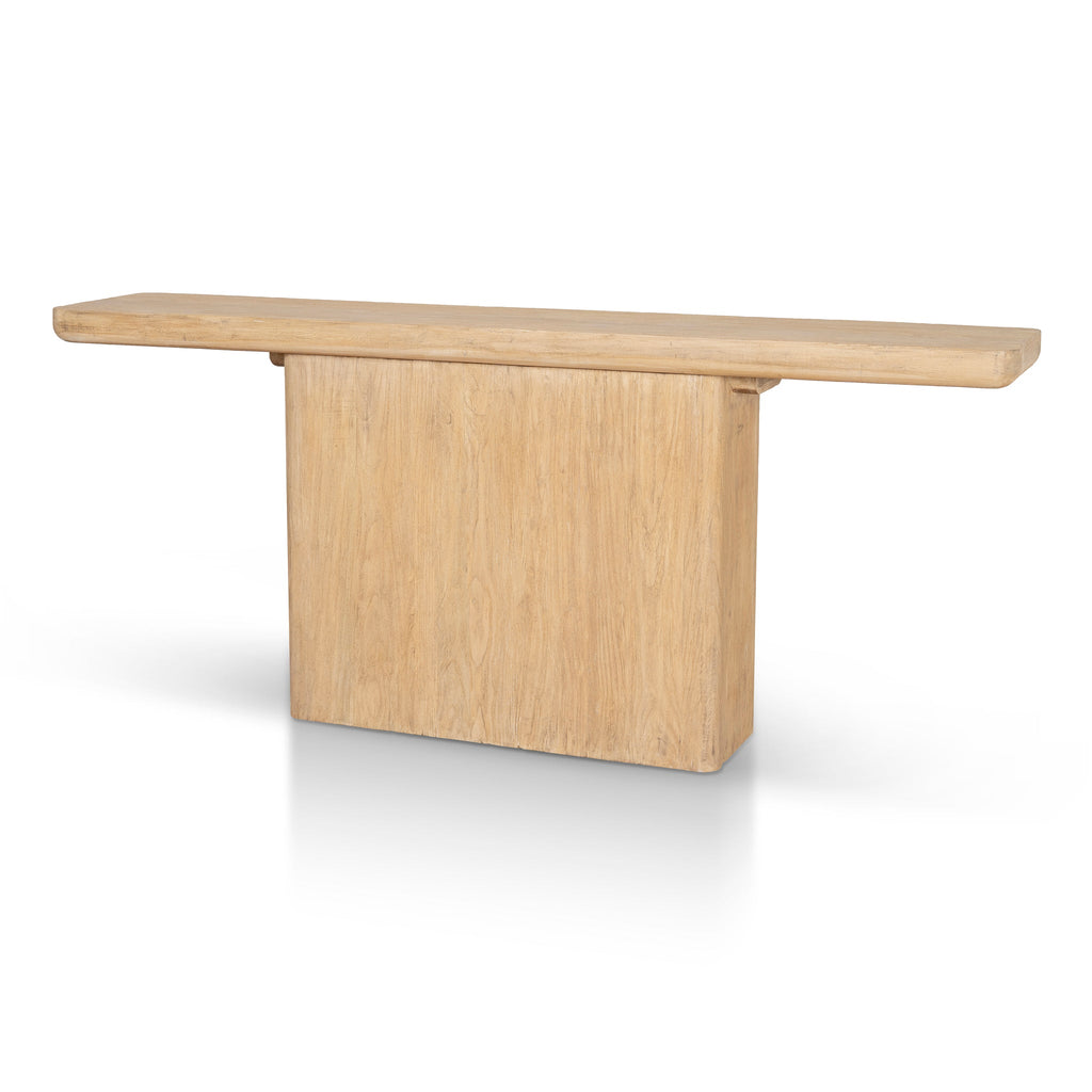 1.8m Elm Ferrara Console Table - Natural