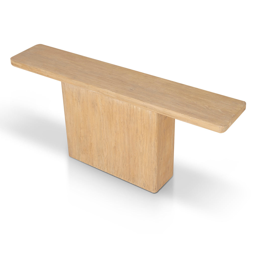 1.8m Elm Ferrara Console Table - Natural
