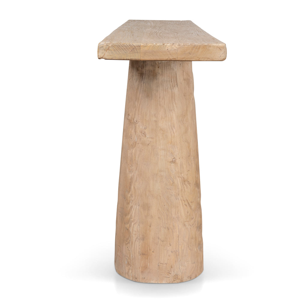 1.83m Elm Ferrara Console Table - Natural