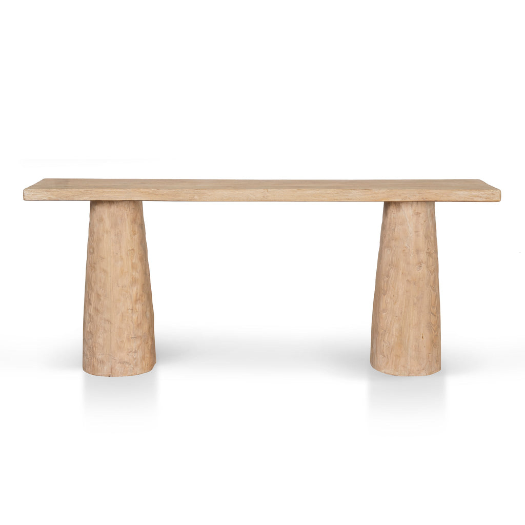 1.83m Elm Ferrara Console Table - Natural