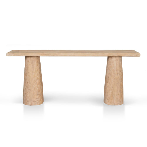 1.83m Elm Ferrara Console Table - Natural