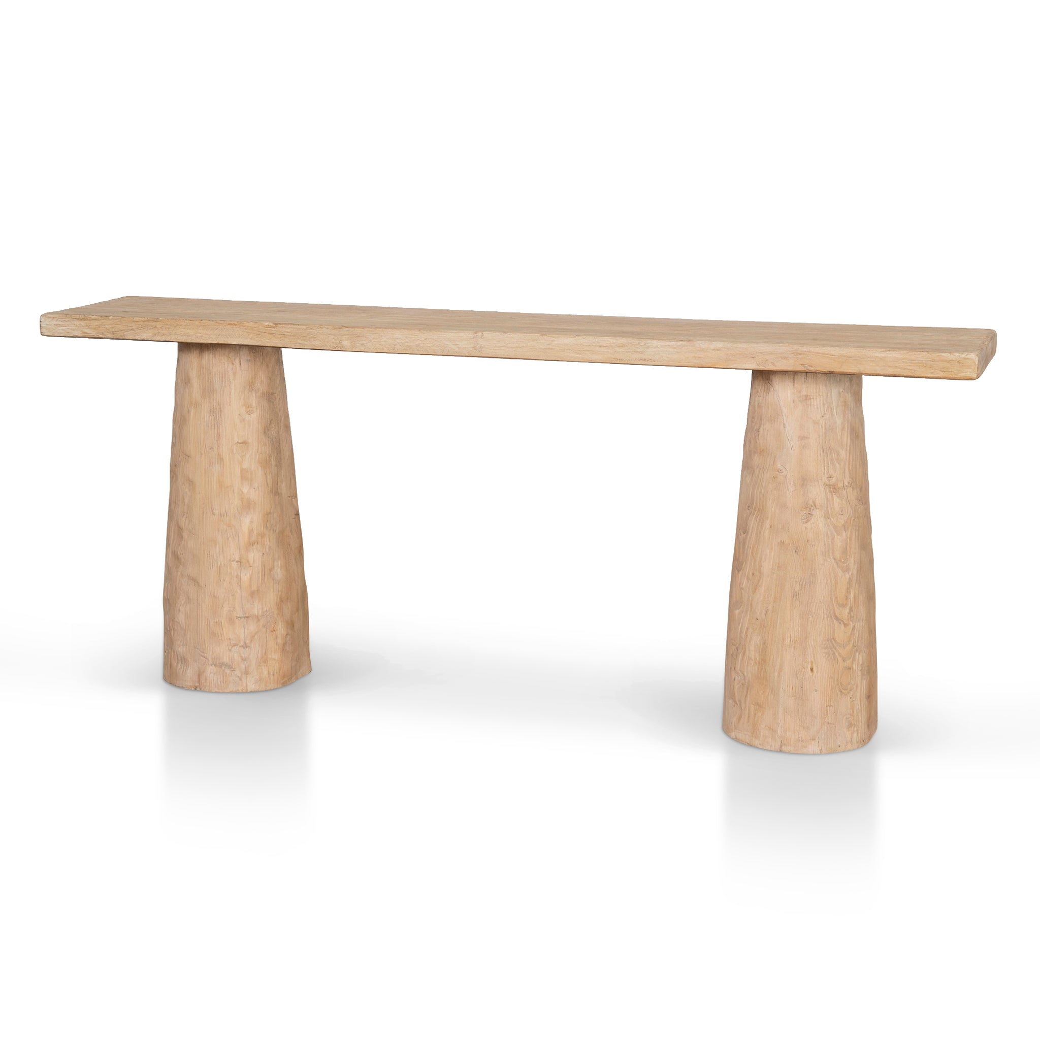 1.83m Elm Ferrara Console Table - Natural