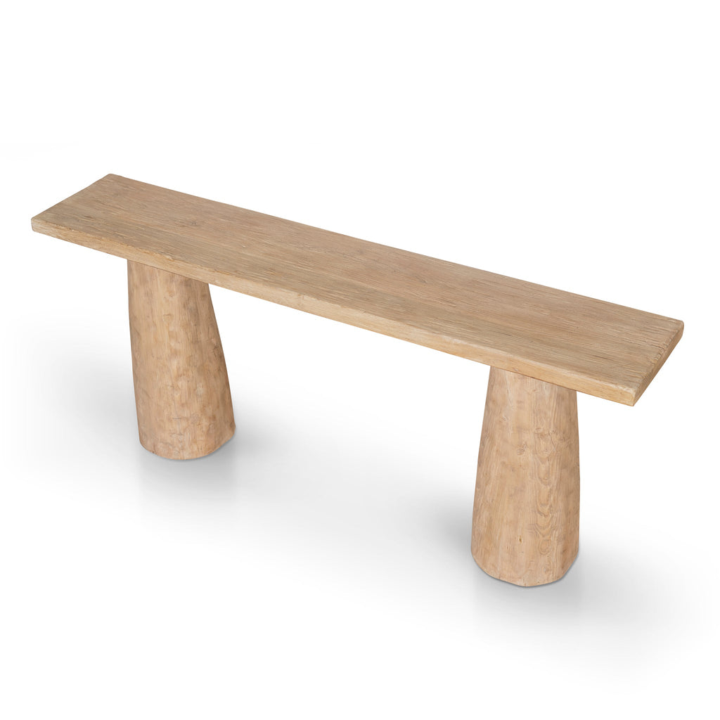 1.83m Elm Ferrara Console Table - Natural