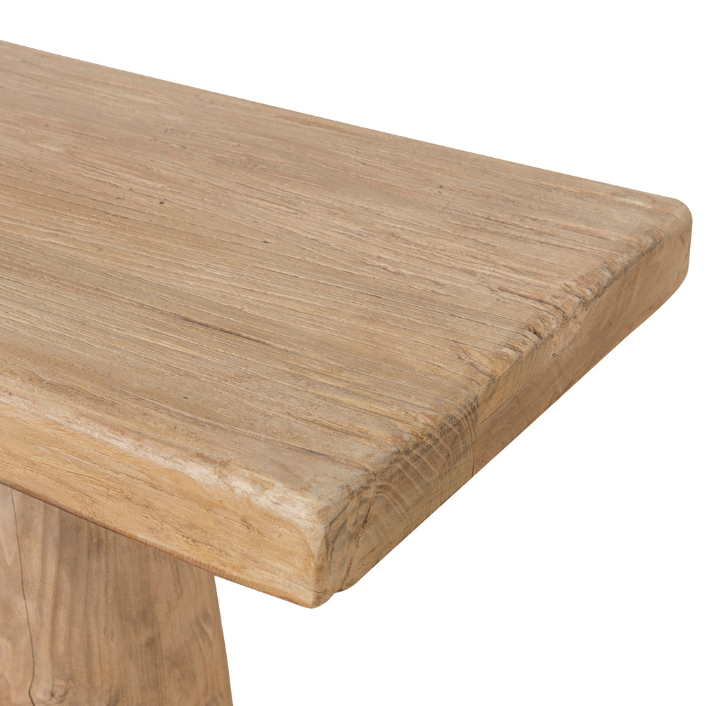 1.83m Elm Ferrara Console Table - Natural