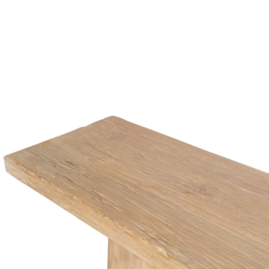 1.83m Elm Ferrara Console Table - Natural