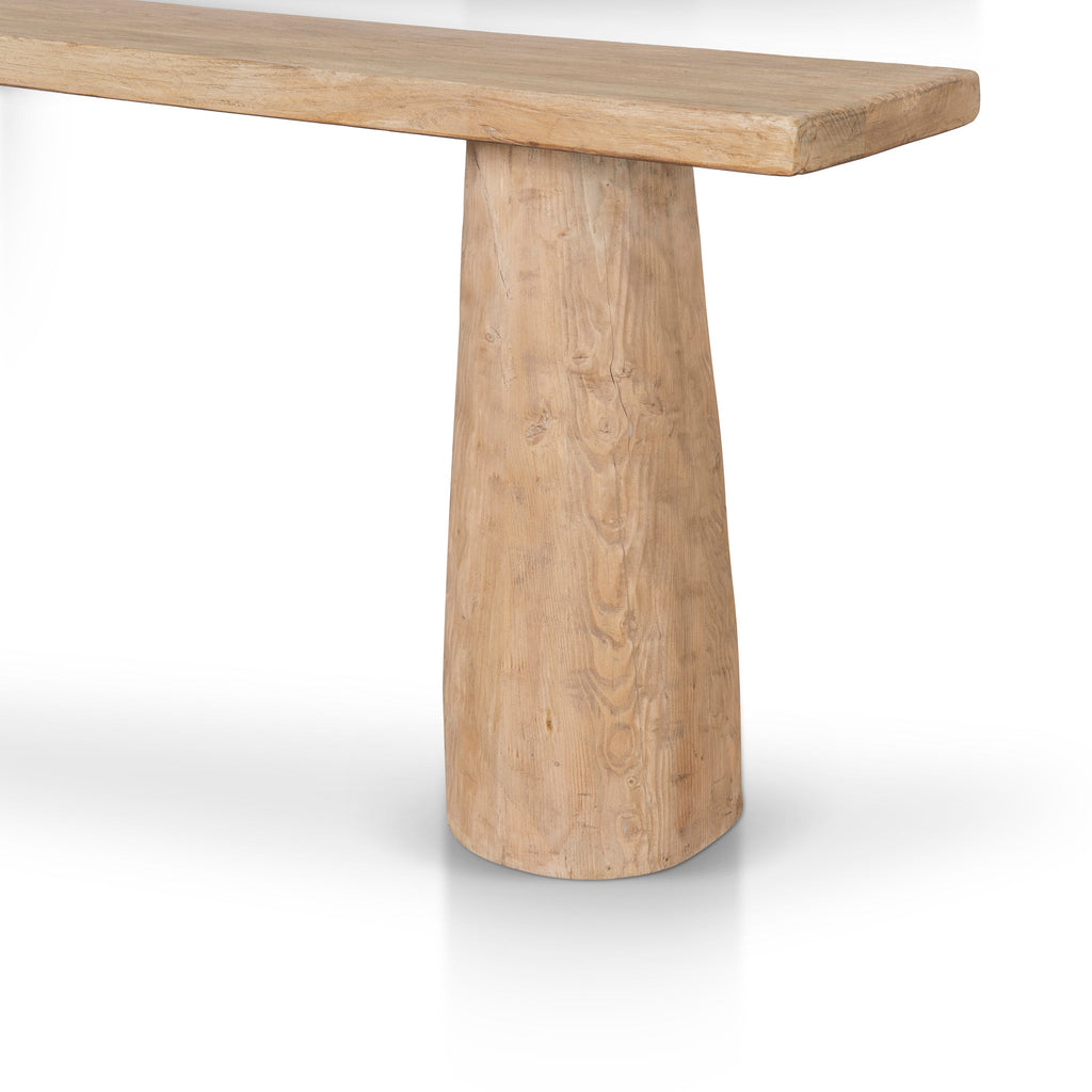 1.83m Elm Ferrara Console Table - Natural