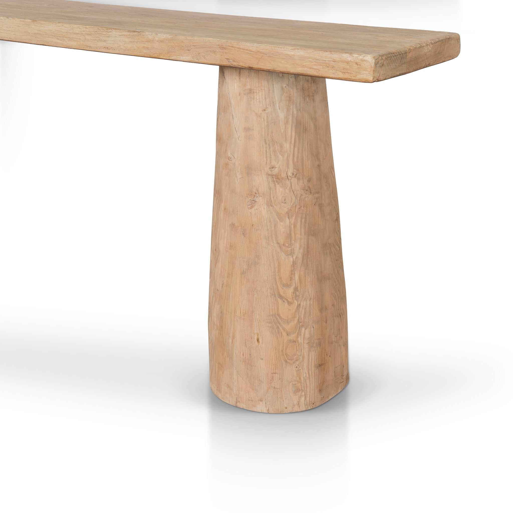 1.83m Elm Ferrara Console Table - Natural