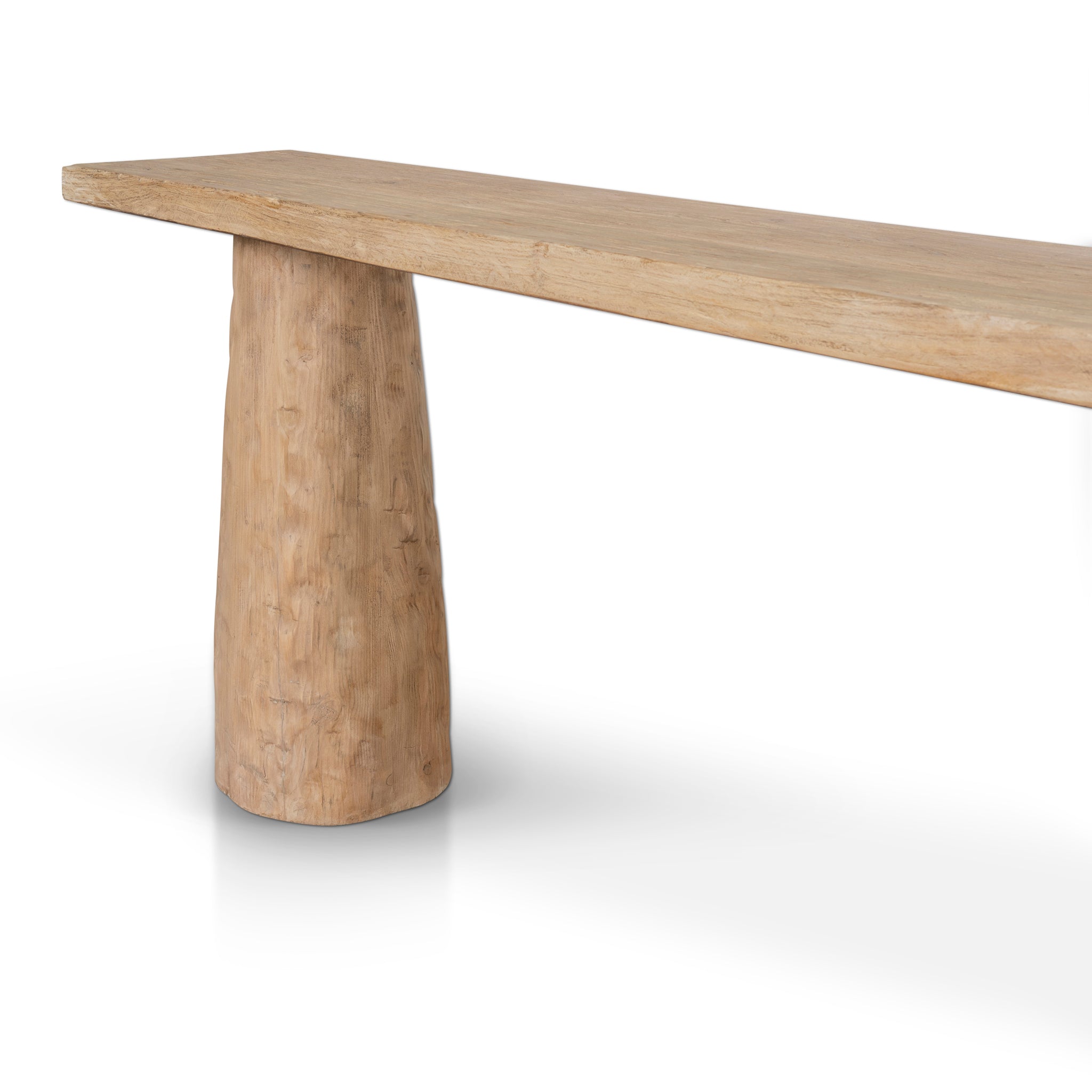 1.83m Elm Ferrara Console Table - Natural