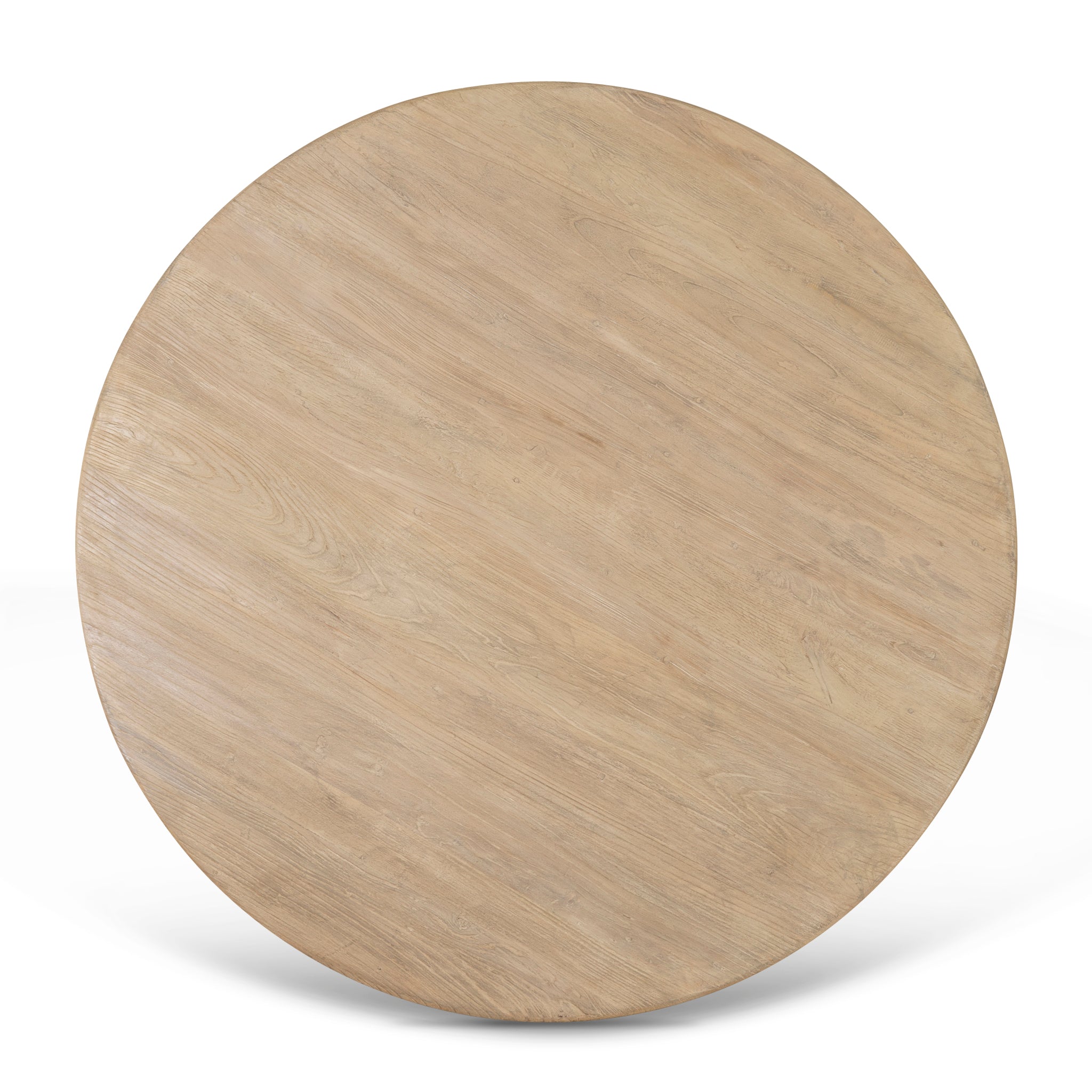 1.52m Elm Round Siena Dining Table - Natural