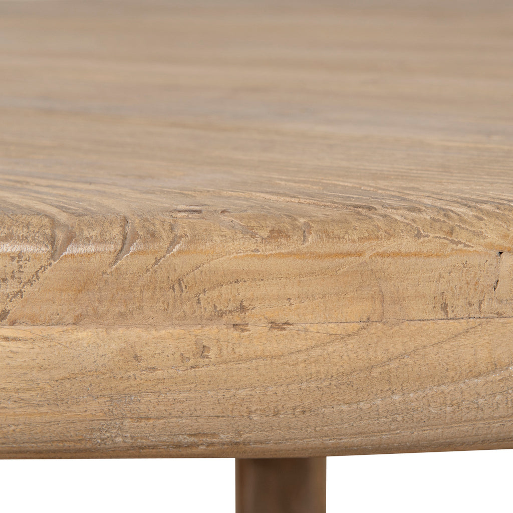 1.52m Elm Round Siena Dining Table - Natural