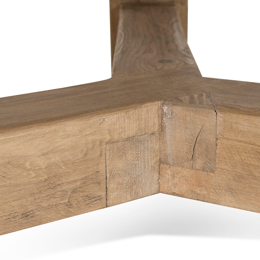 1.52m Elm Round Siena Dining Table - Natural
