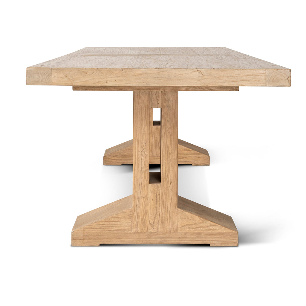 3m Elm Siena Dining Table - Natural