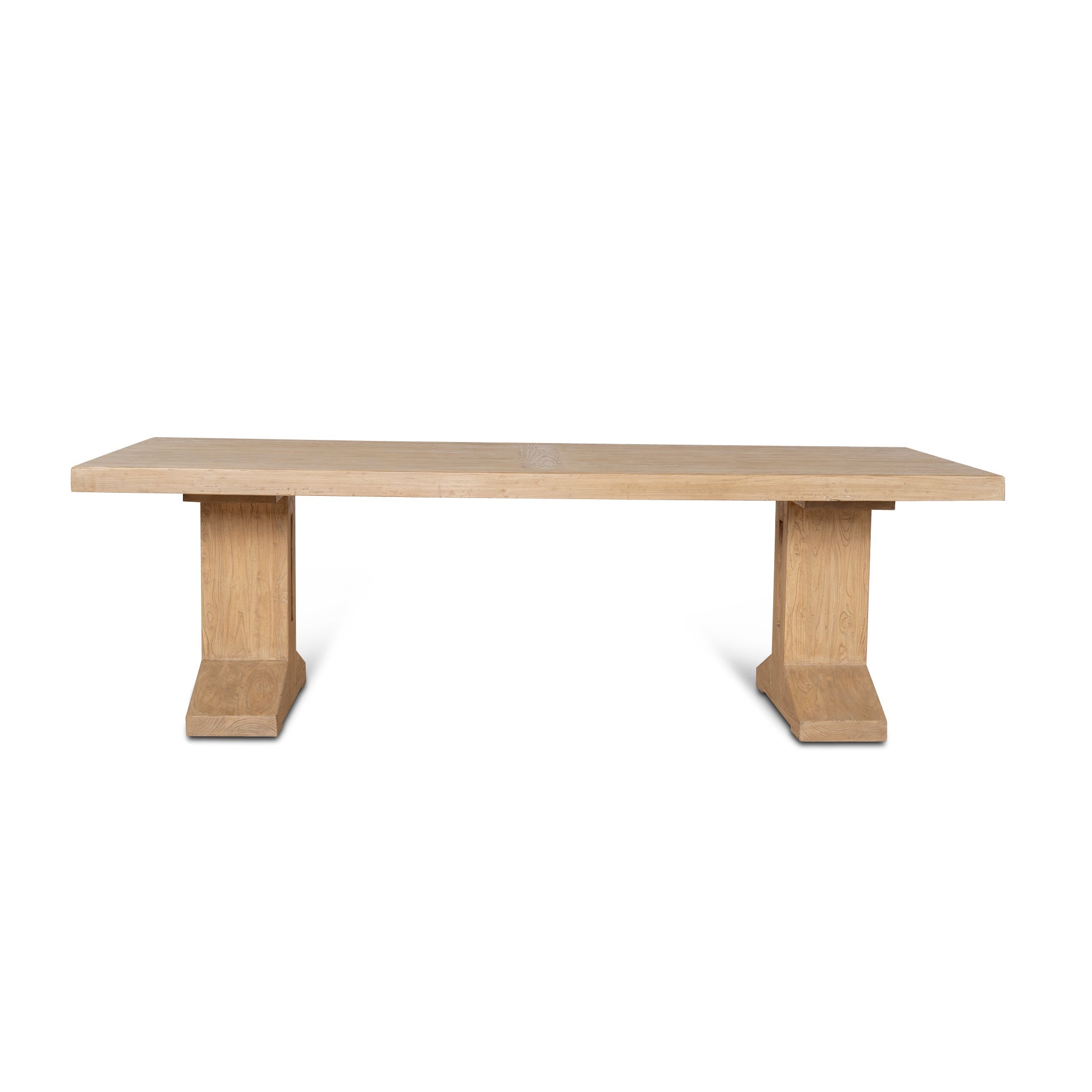3m Elm Siena Dining Table - Natural