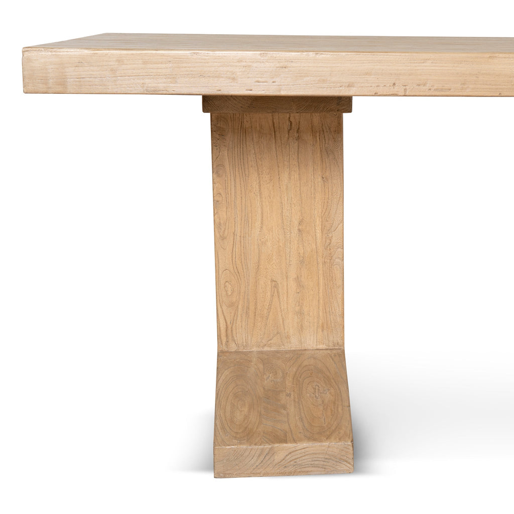 3m Elm Siena Dining Table - Natural