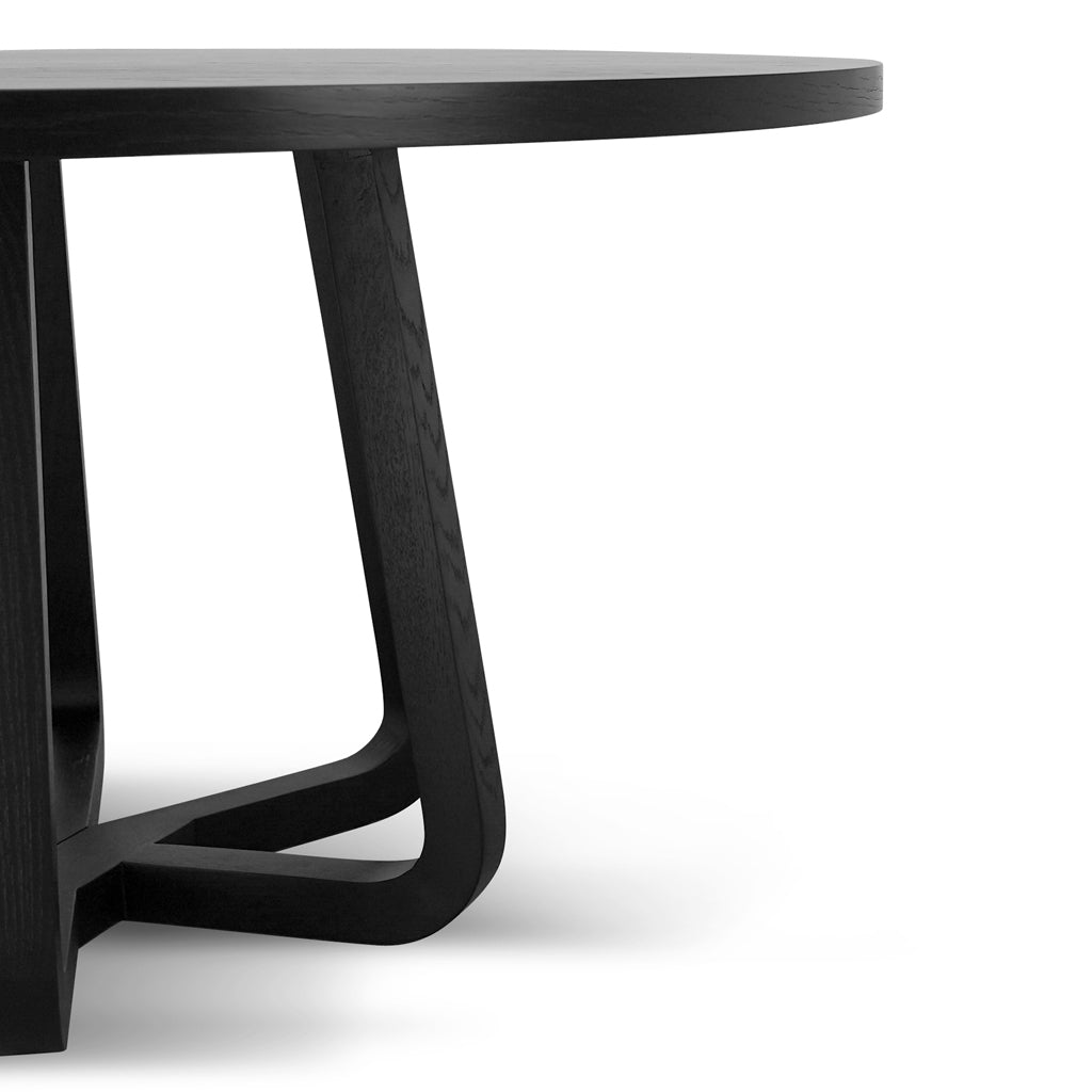 1.5m Round Siena Dining Table - Full Black