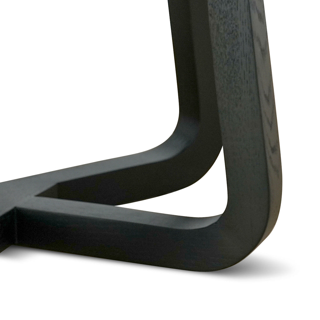1.5m Round Siena Dining Table - Full Black
