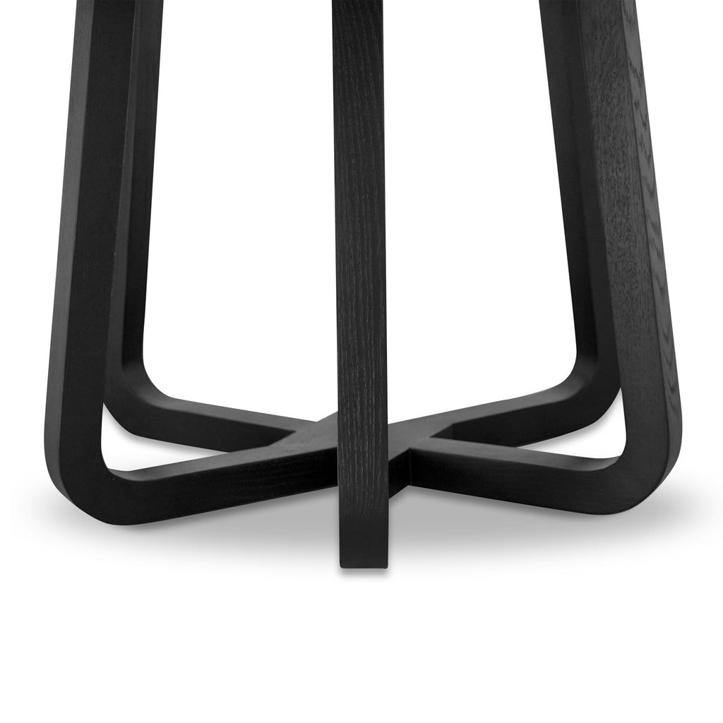 1.5m Round Siena Dining Table - Full Black