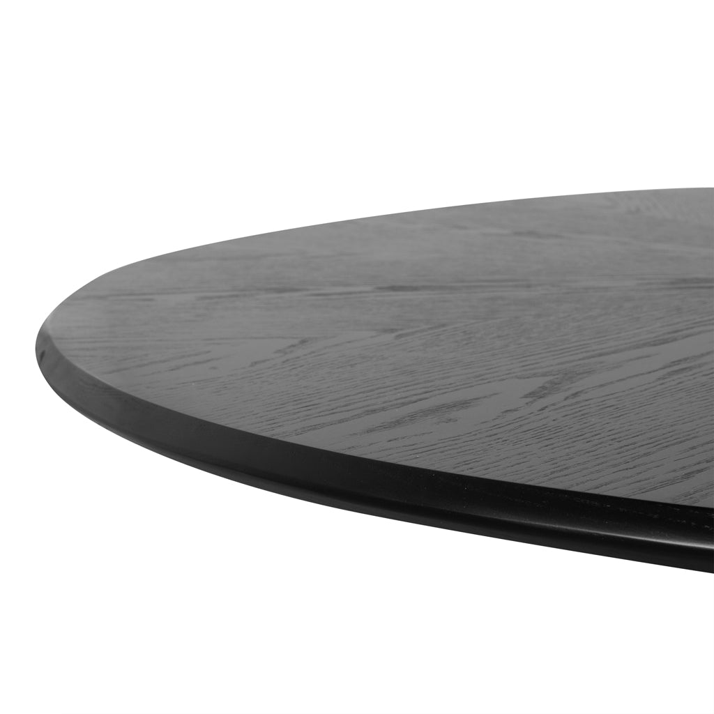 1.2m Round Siena Dining Table - Full Black