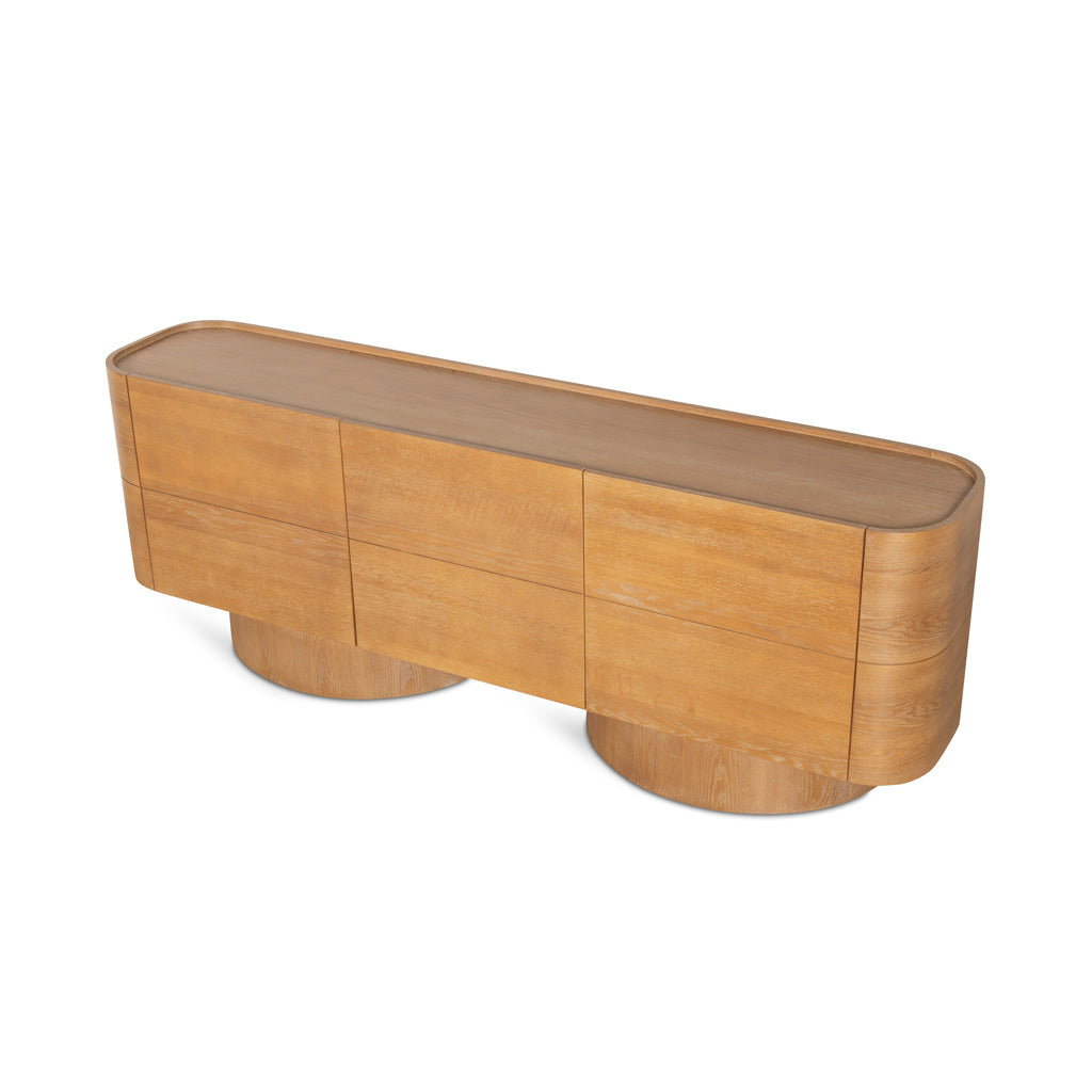 2.2m Modena Buffet Unit - Dusty Oak