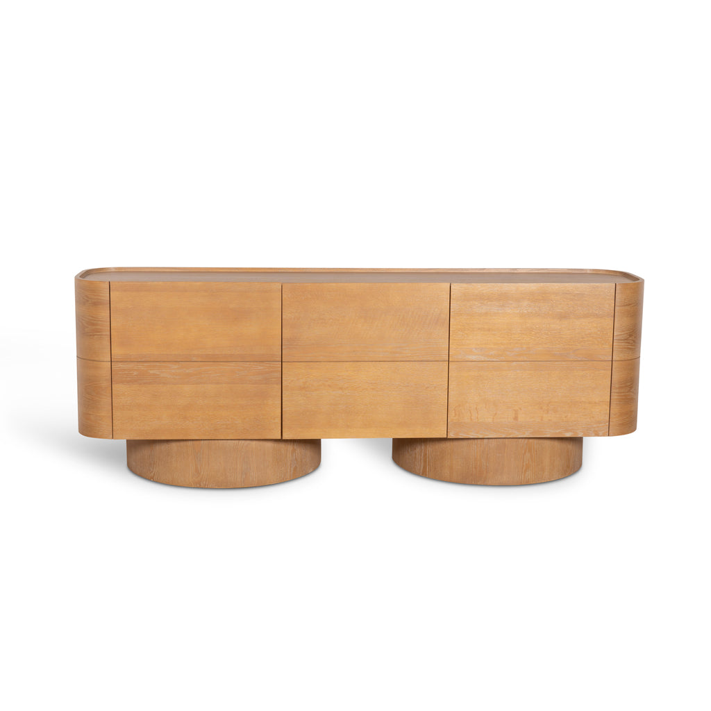 2.2m Modena Buffet Unit - Dusty Oak