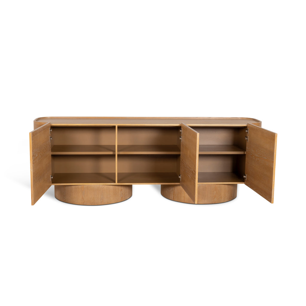 2.2m Modena Buffet Unit - Dusty Oak