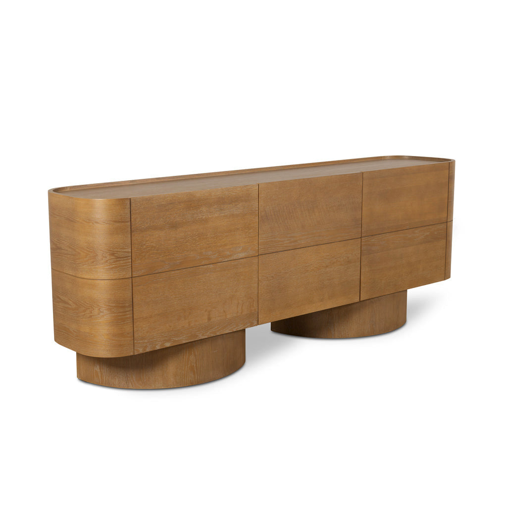 2.2m Modena Buffet Unit - Dusty Oak