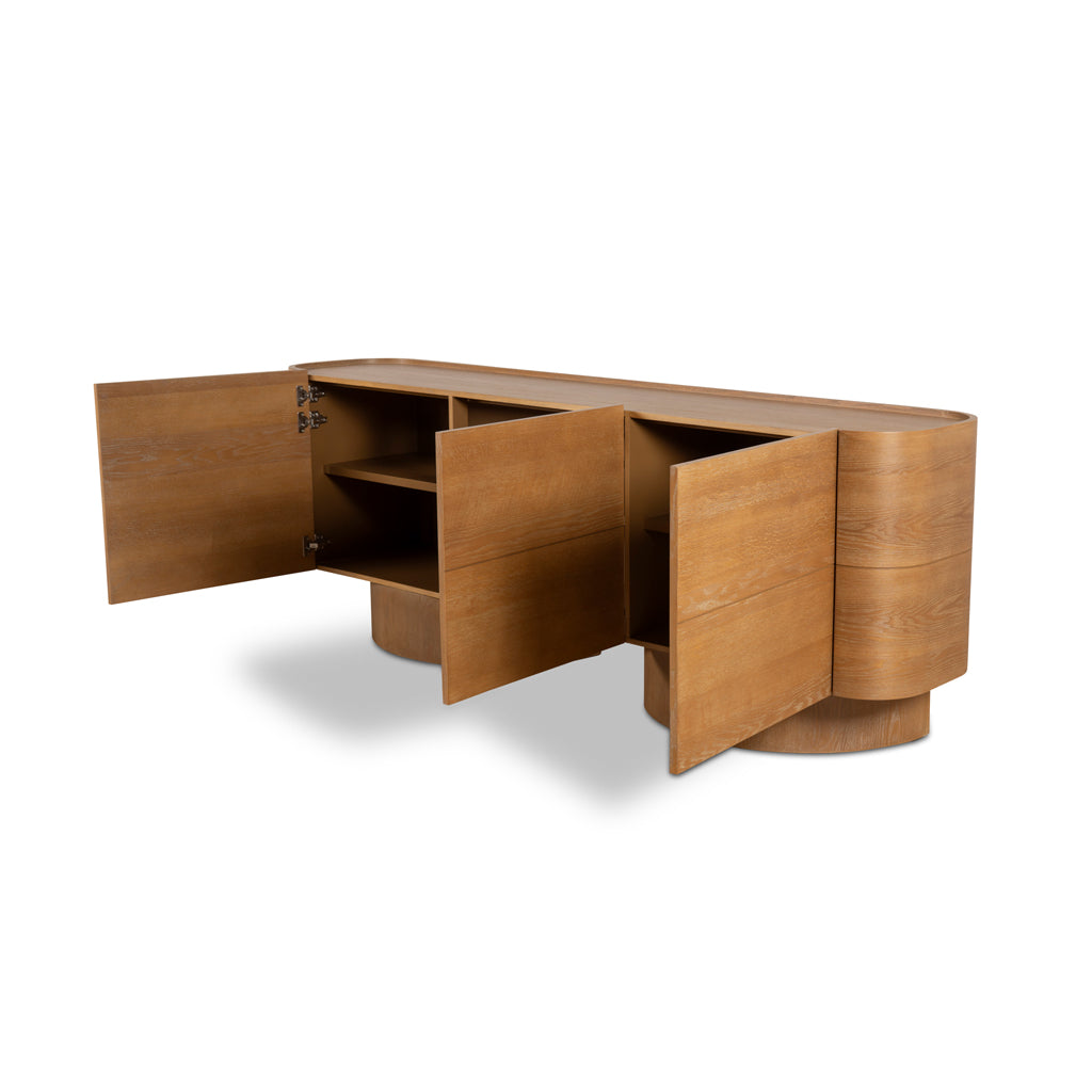 2.2m Modena Buffet Unit - Dusty Oak