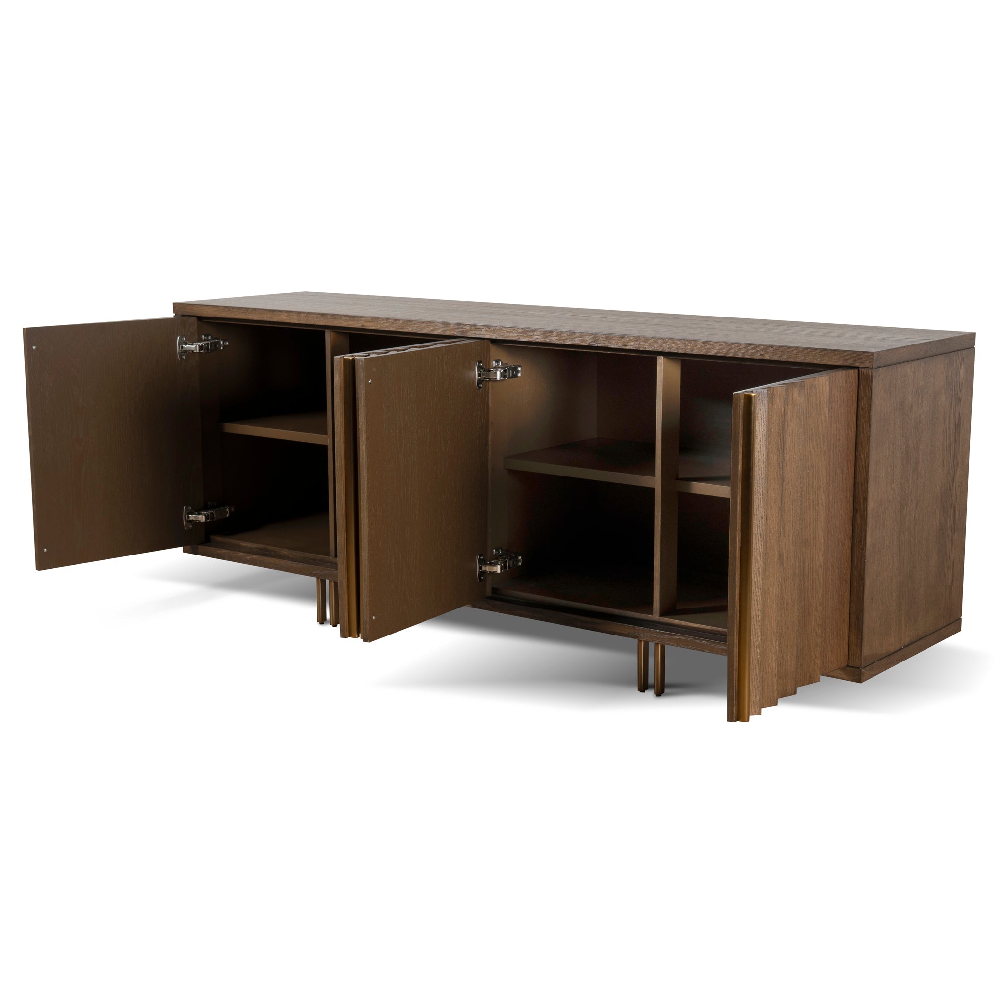 2m Modena Buffet Unit - Caramel Oak