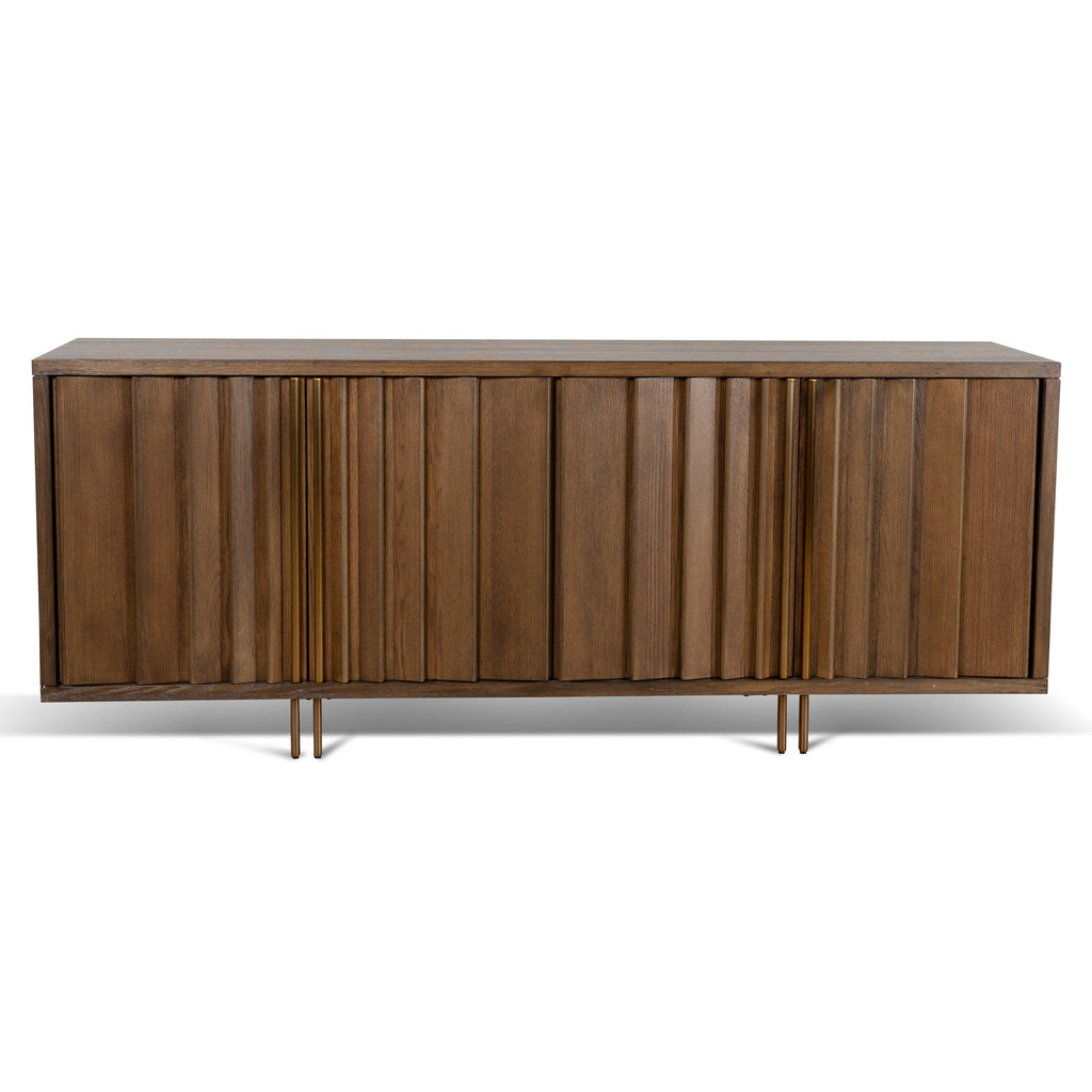 2m Modena Buffet Unit - Caramel Oak