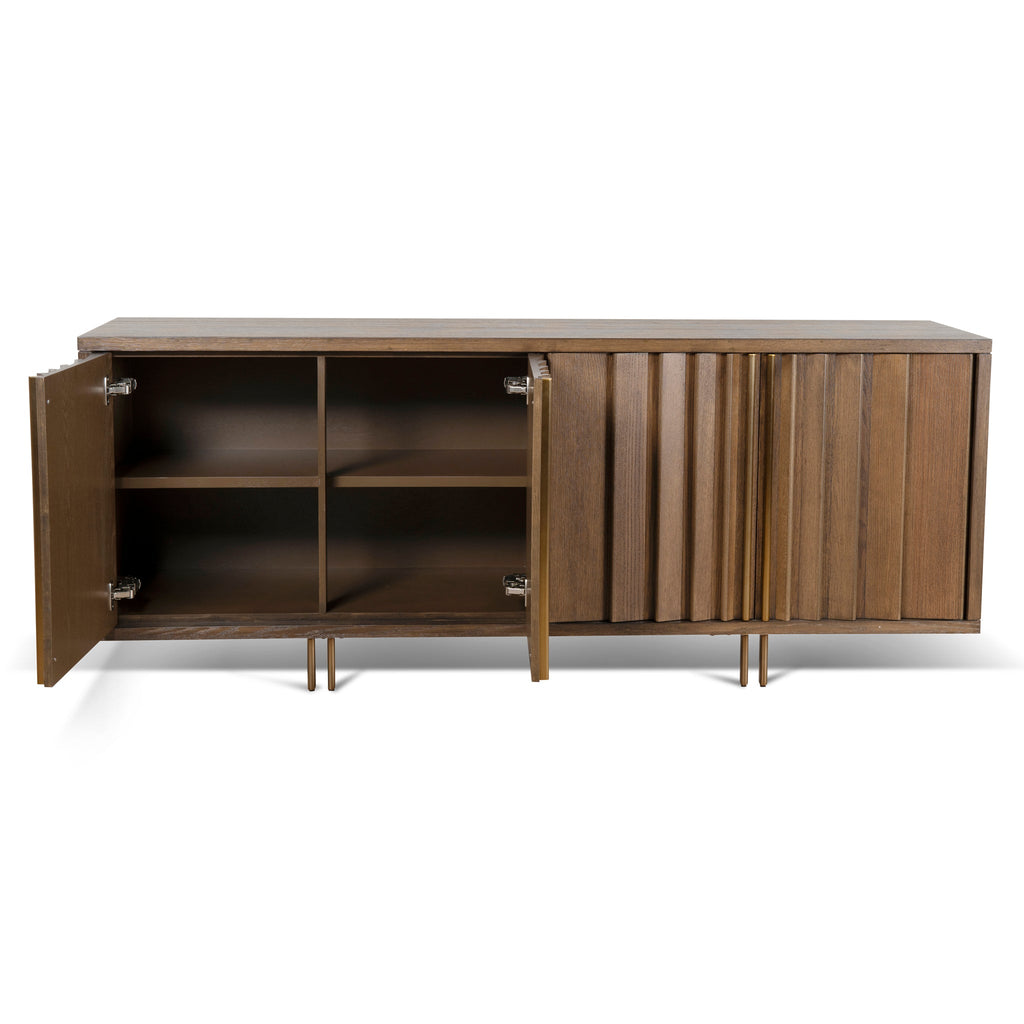 2m Modena Buffet Unit - Caramel Oak