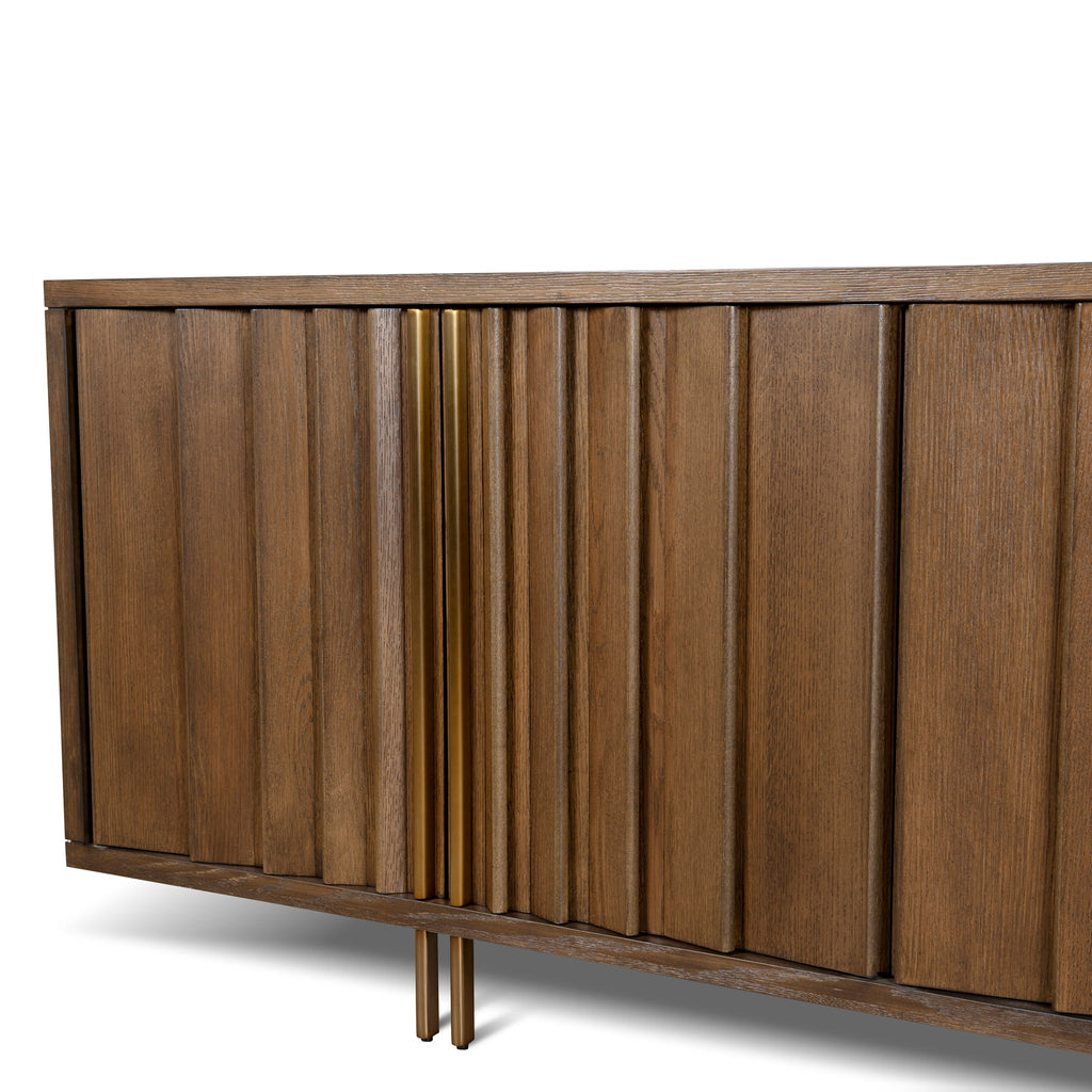 2m Modena Buffet Unit - Caramel Oak